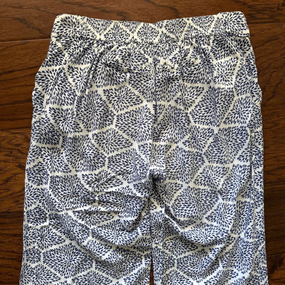 A Pea in the Pod Maternity Pants Rayon Wide Leg Blue White Coastal M - Picture 6 of 14